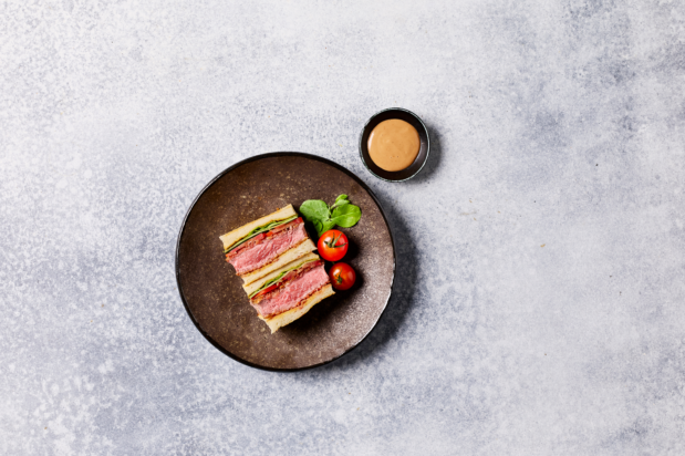Panko Beef Cutlet Sandwich